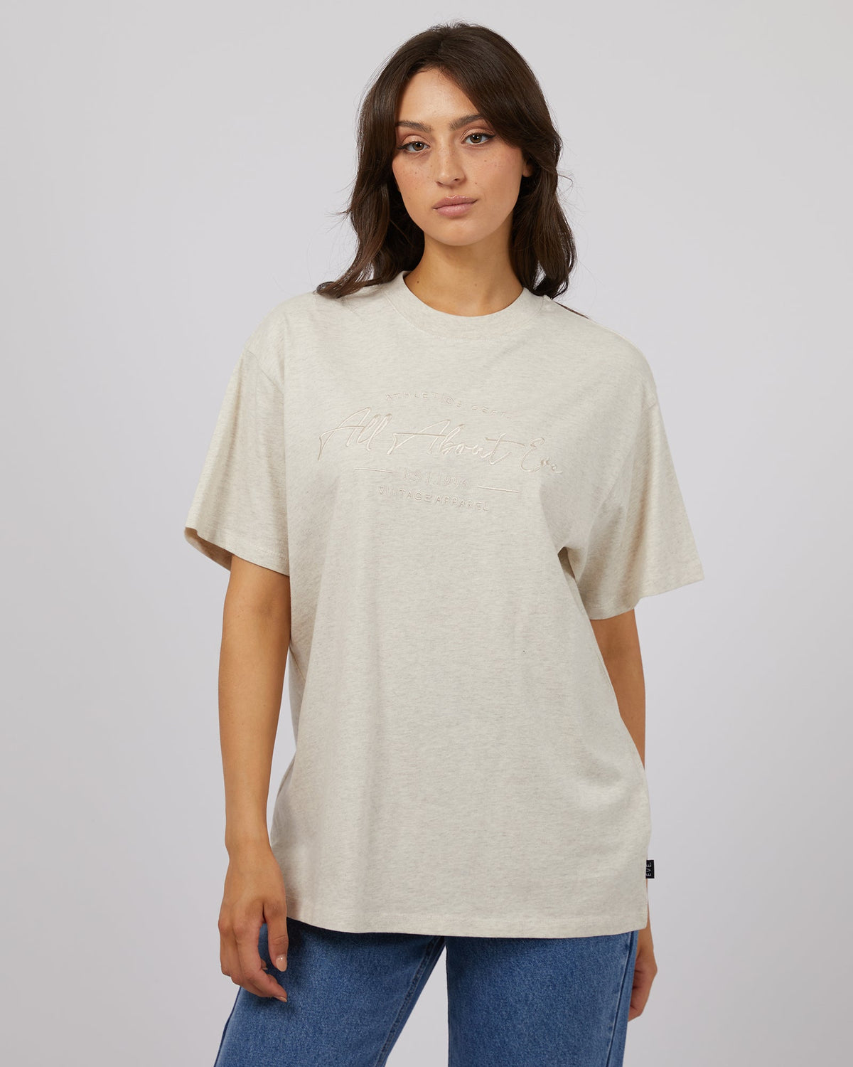 All About Eve-Classic Tee Oatmeal-Edge Clothing