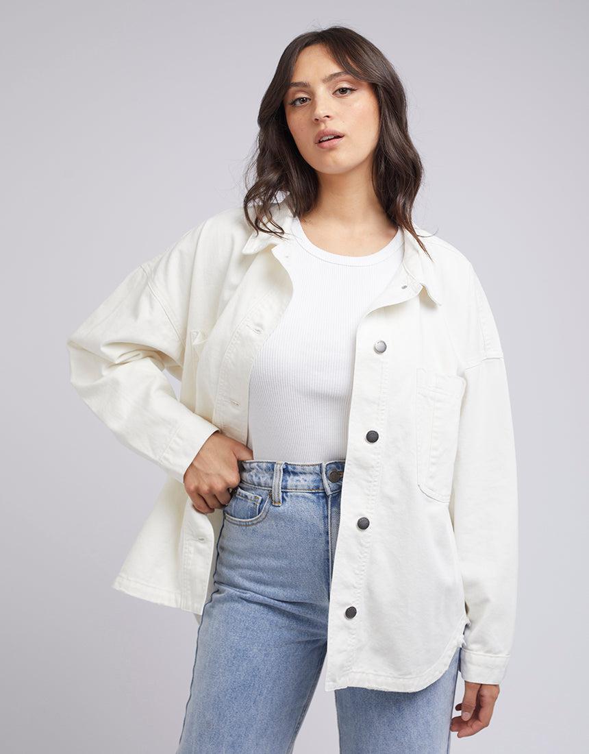 All About Eve-Dale Shacket Vintage White-Edge Clothing