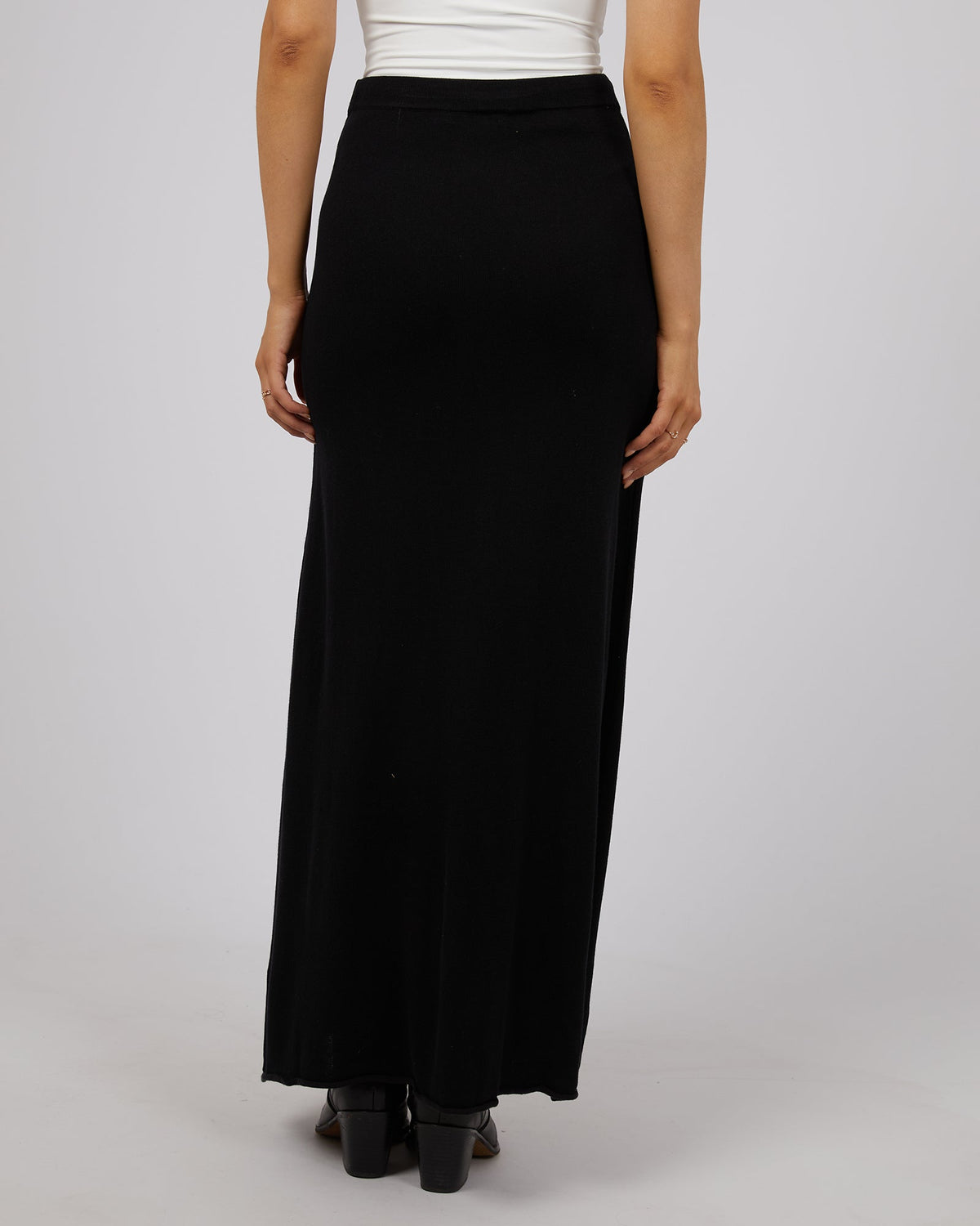 All About Eve-Eve Knit Skirt Black-Edge Clothing