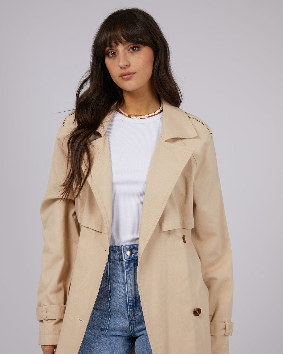 All About Eve-Eve Trench Coat Tan-Edge Clothing