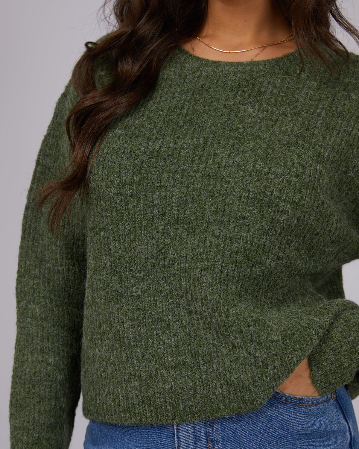 All About Eve-Jordana Knit Khaki-Edge Clothing