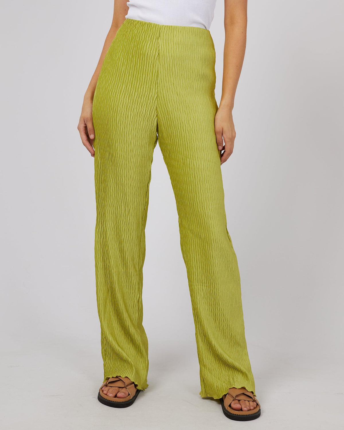 All About Eve-Maxinne Pant Green-Edge Clothing