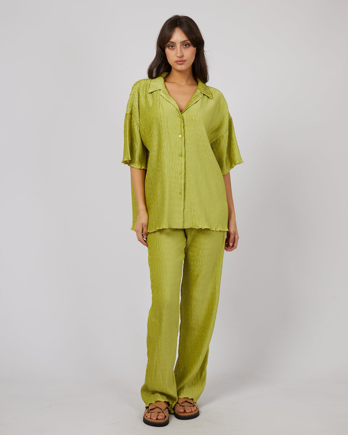 All About Eve-Maxinne Shirt Green-Edge Clothing