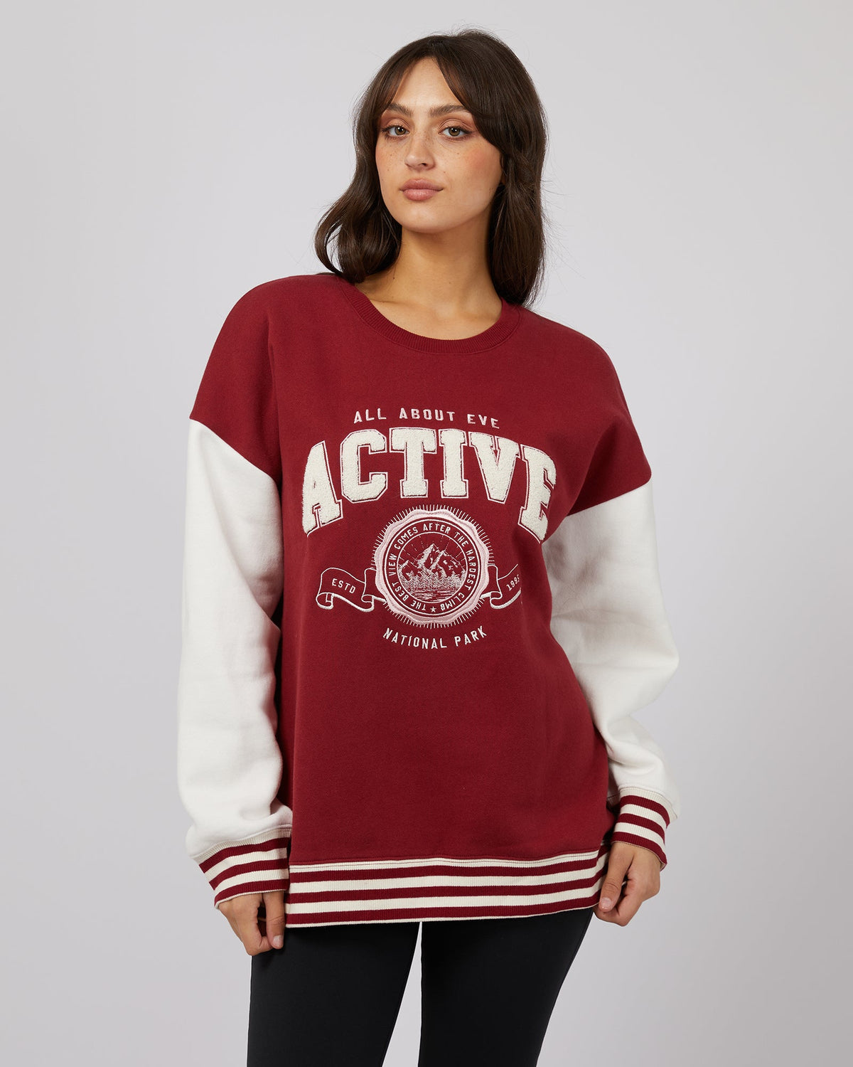 All About Eve-National Contrast Crew Port-Edge Clothing