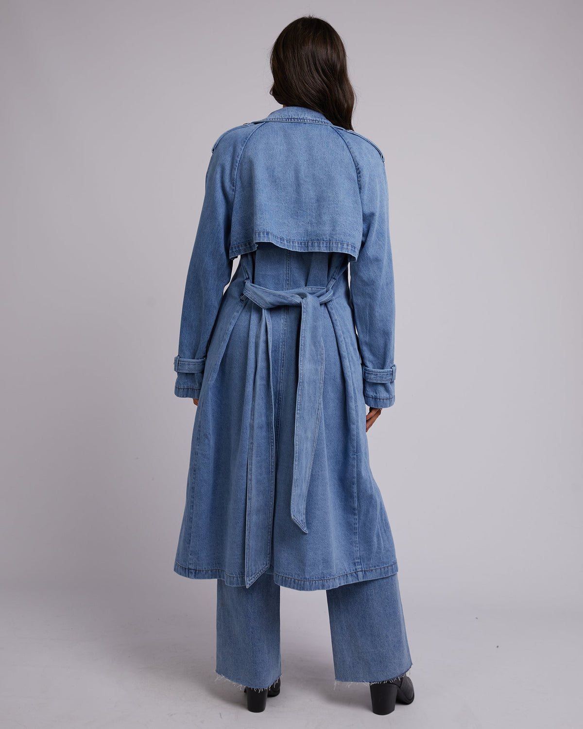 All About Eve-Rio Trench Coat Heritage Blue-Edge Clothing