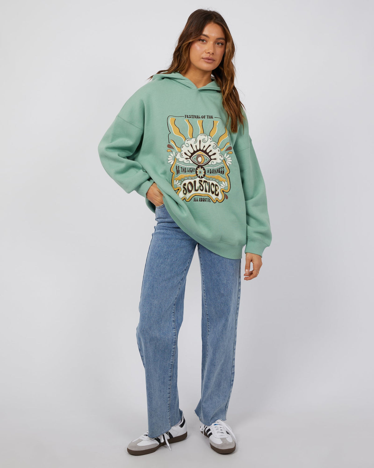 All About Eve-Solstice Hoodie Sage-Edge Clothing