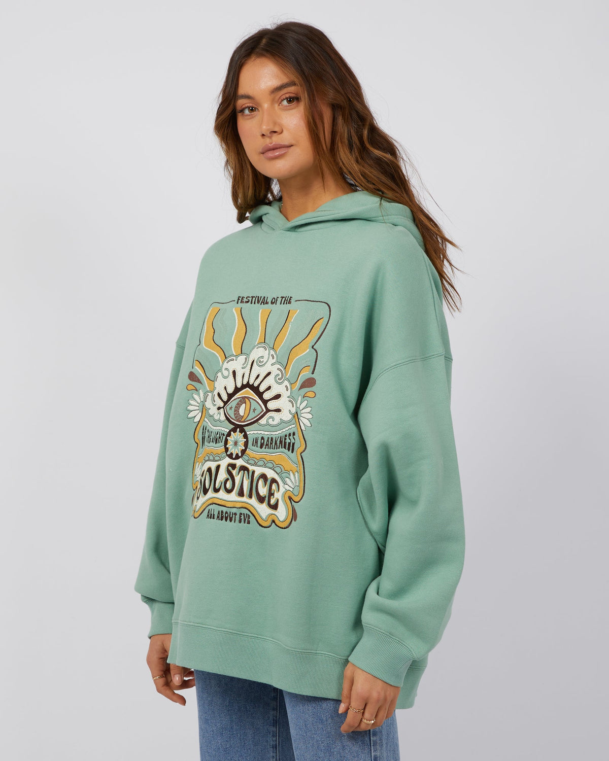 All About Eve-Solstice Hoodie Sage-Edge Clothing