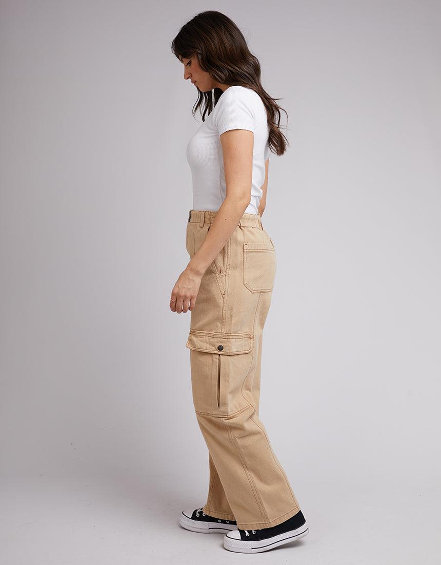 Stevie Cargo Pant Khaki, Buy Online