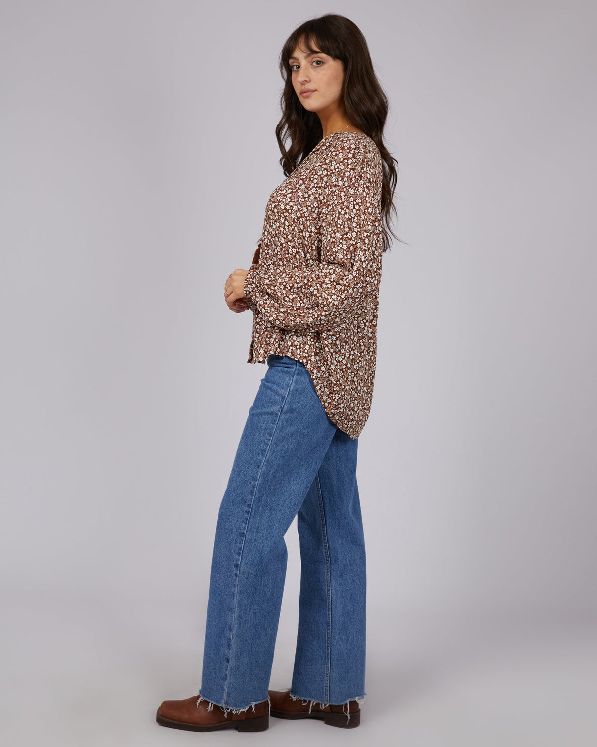 All About Eve-Tallows Floral Shirt Print-Edge Clothing