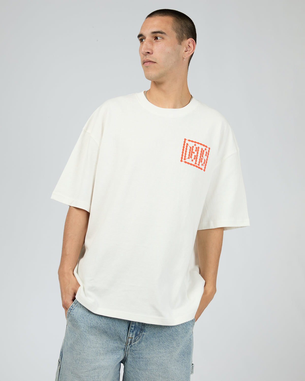 Empty Box Tee Vintage White