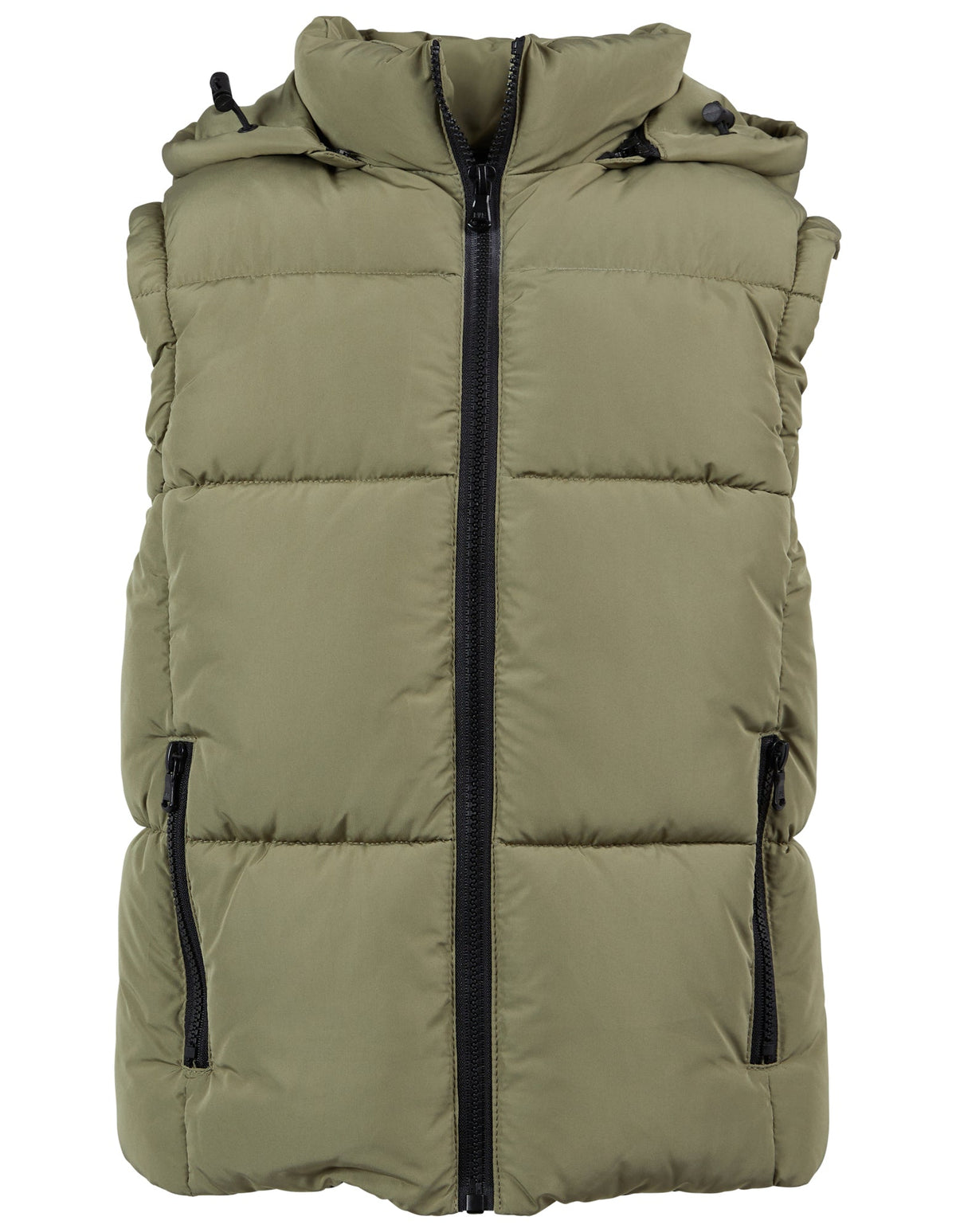 Eve Girl 8-16-Teen Remi Puffer Vest Khaki-Edge Clothing