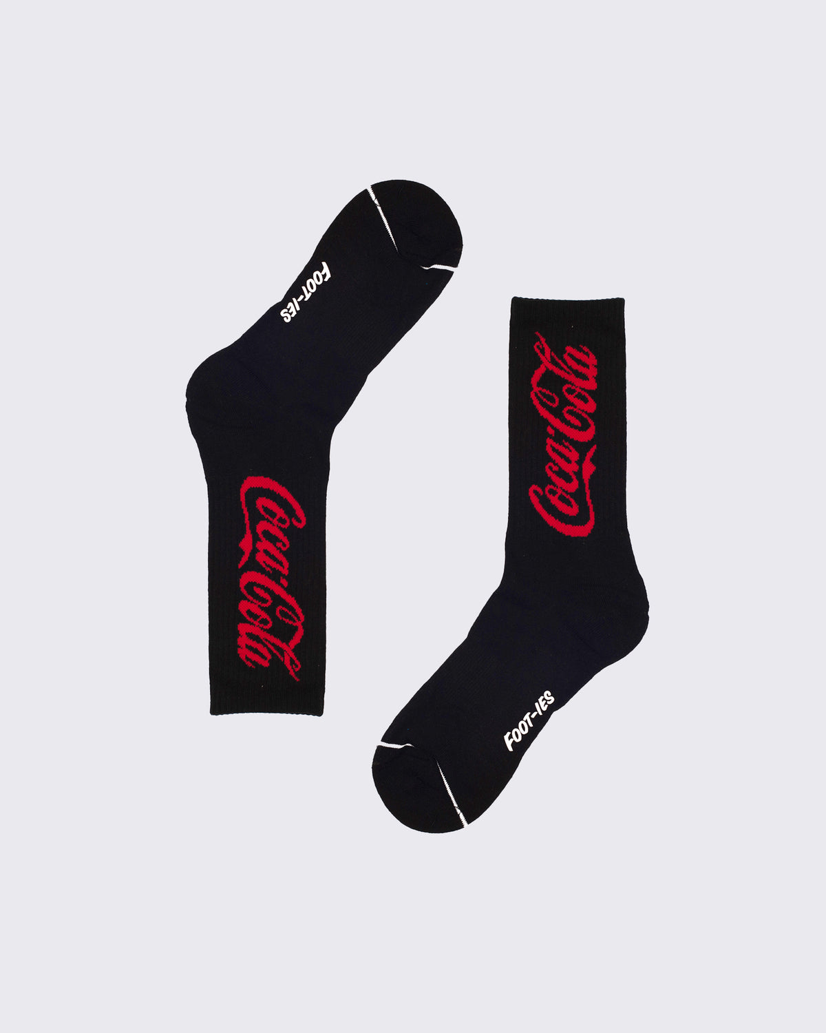 Coke Can Sneaker 2 Pk Sock White Black