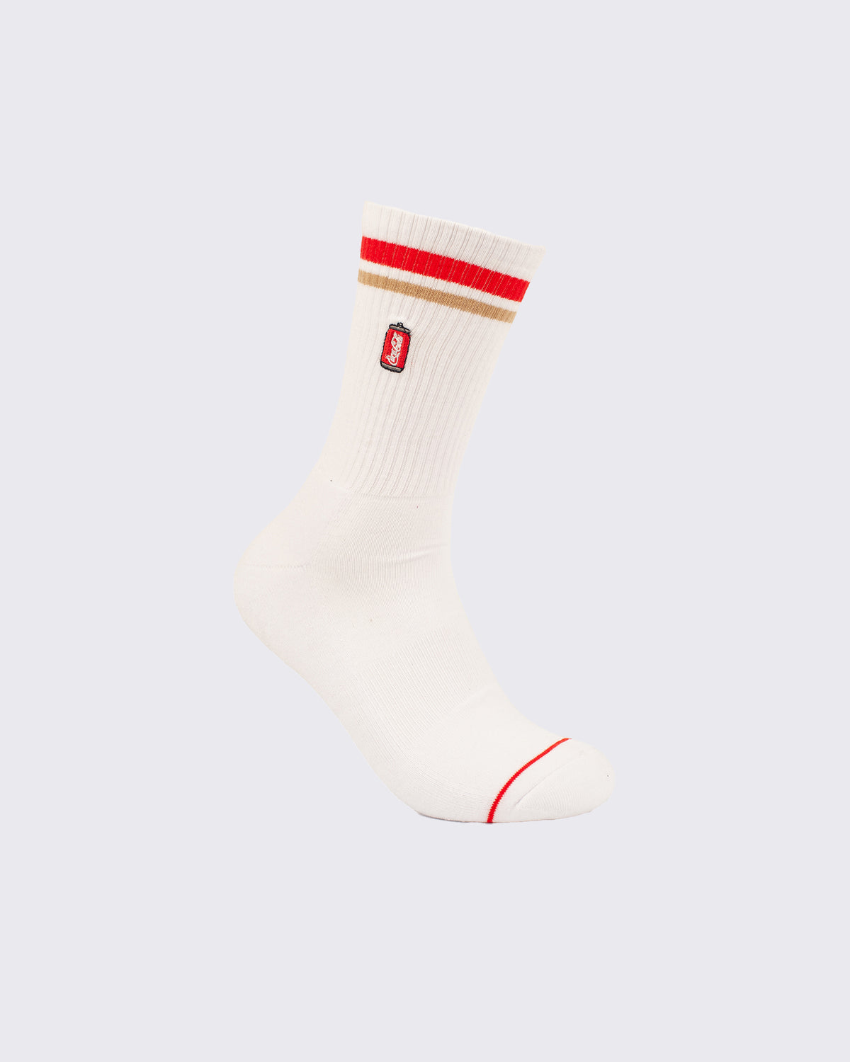 Coke Can Sneaker 2 Pk Sock White Black