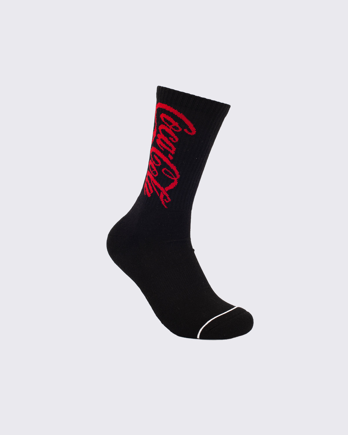 Coke Can Sneaker 2 Pk Sock White Black