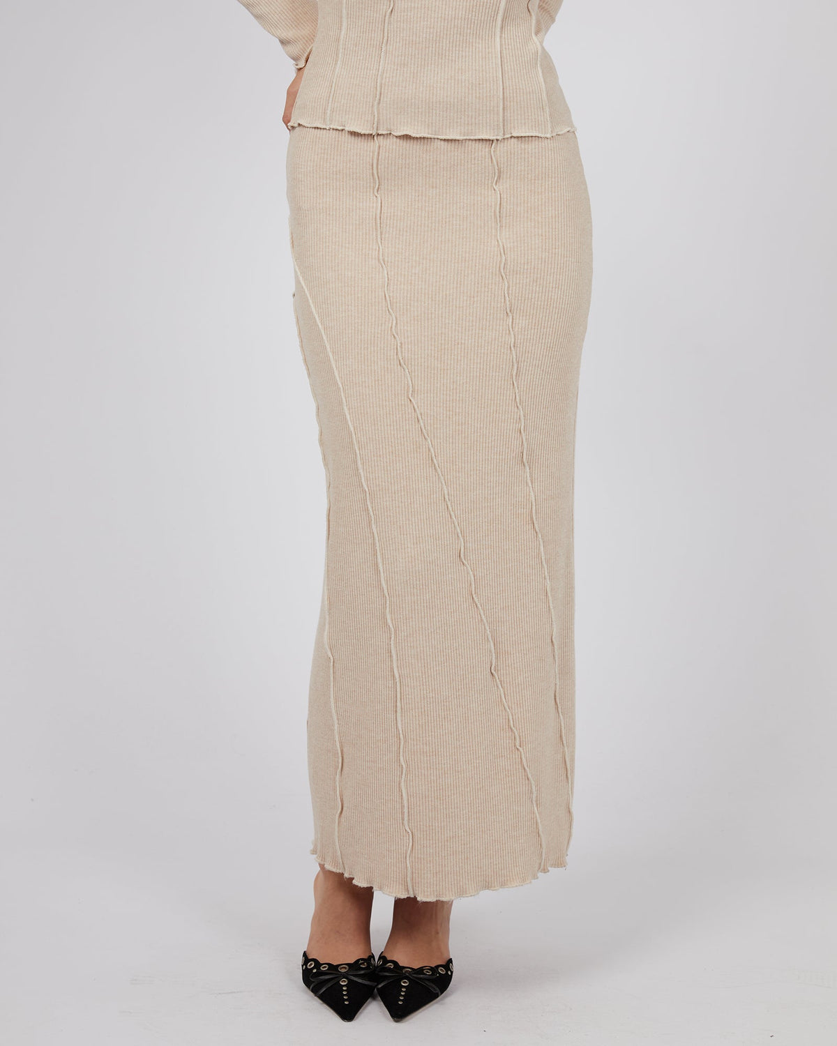 Jorge-Gemma Maxi Skirt Natural-Edge Clothing