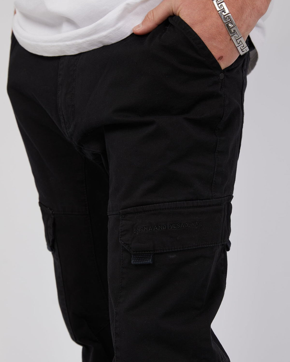 Nena and Pasadena-F100 Cargo Jogger Black-Edge Clothing