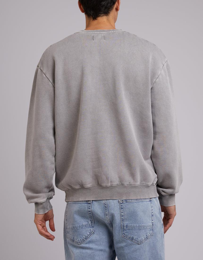 Silent Theory-Box Crew Washed Grey-Edge Clothing