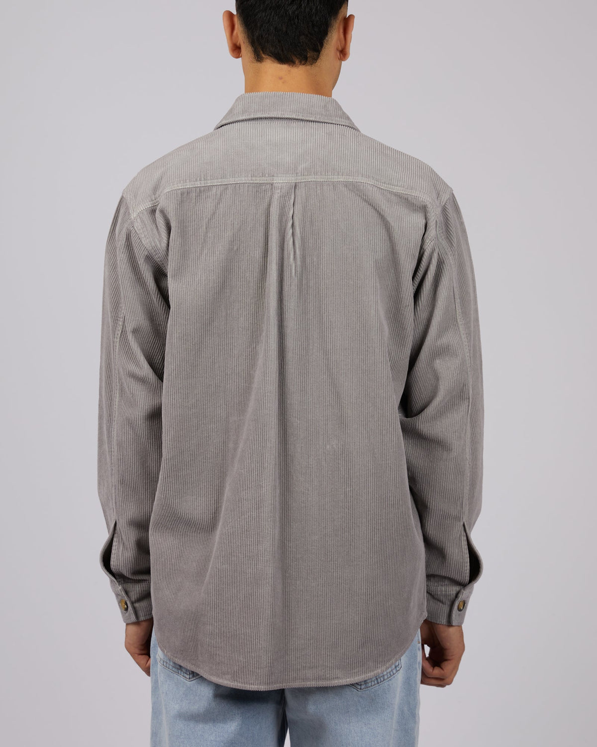 Silent Theory-Cord Over Shirt Grey-Edge Clothing