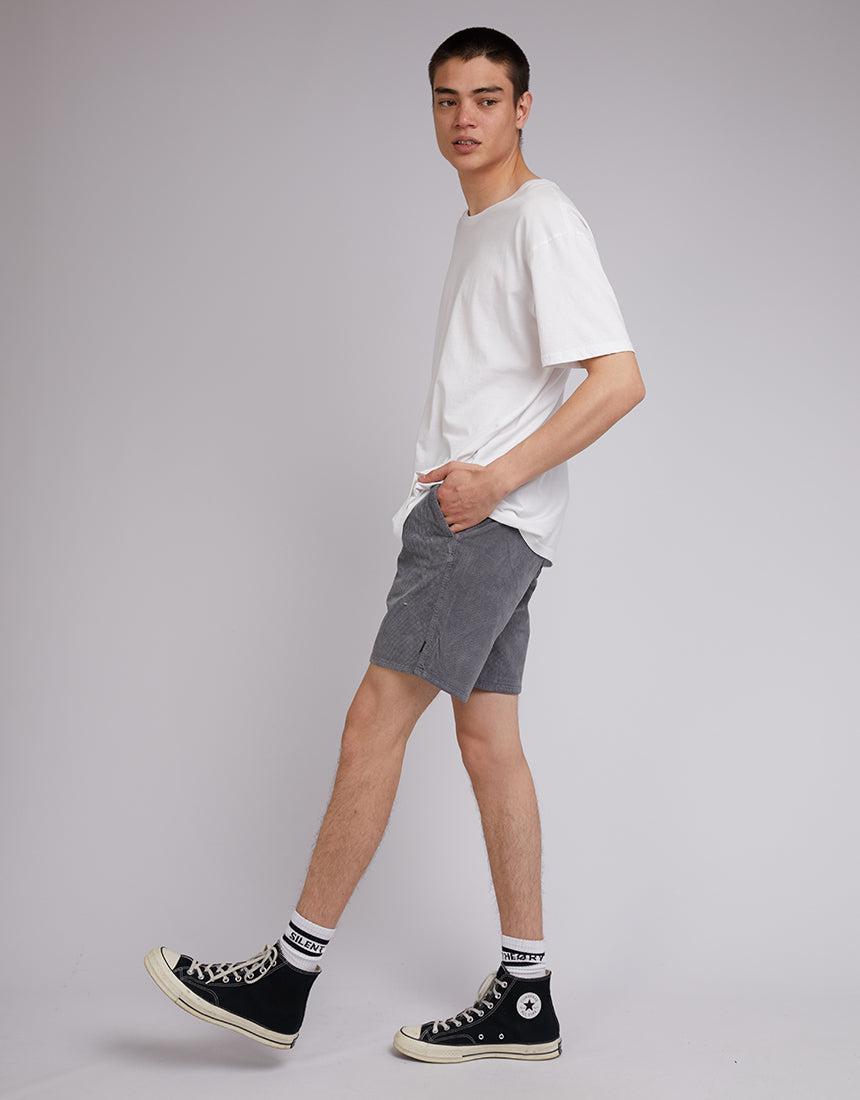 Silent Theory-Cord Short Grey-Edge Clothing