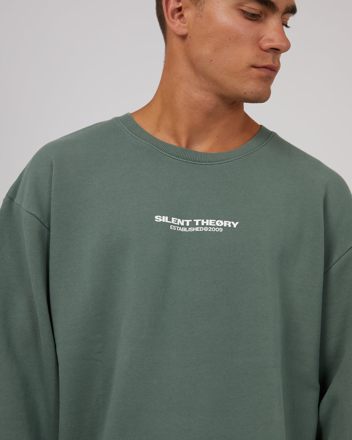 Silent Theory-Essential Theory Crew Green-Edge Clothing