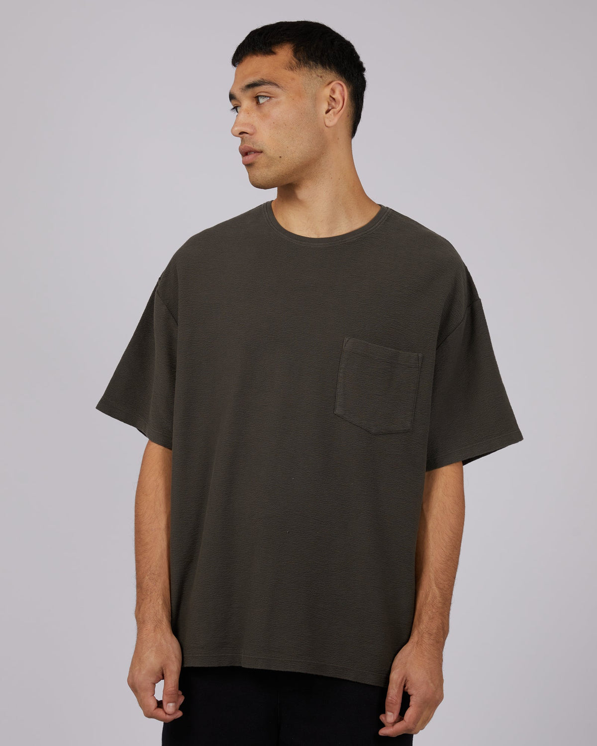 Silent Theory-Frankie Tee Charcoal-Edge Clothing