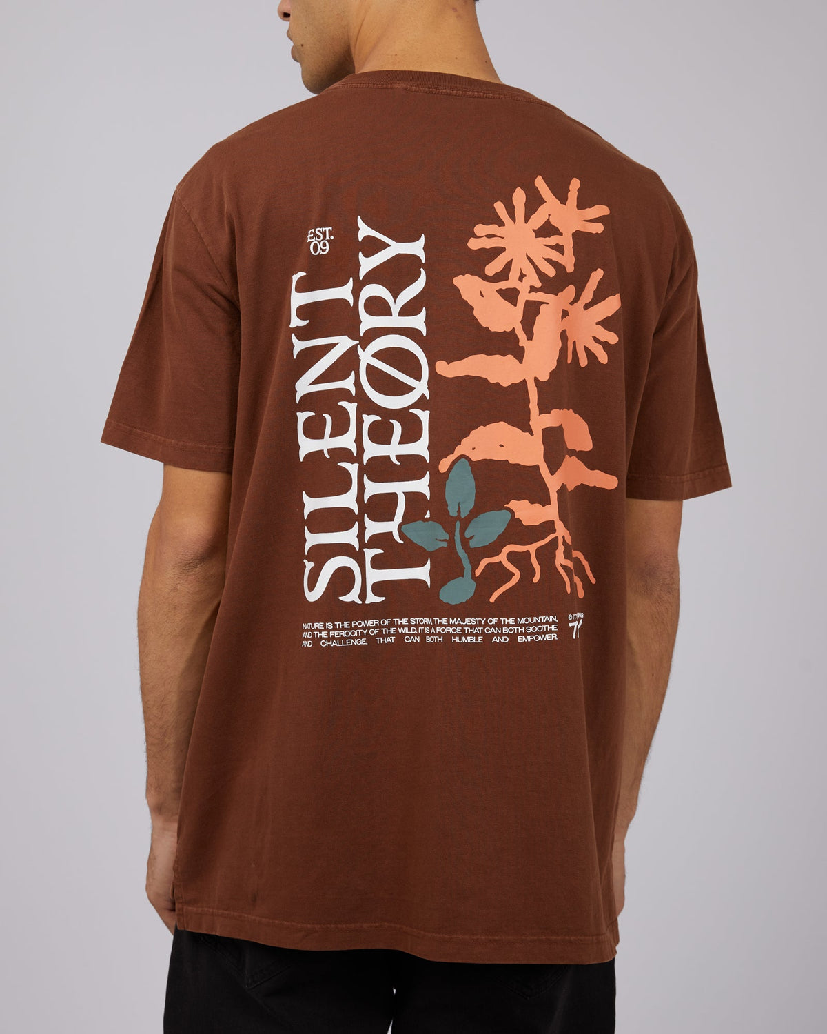 Silent Theory-Growth Tee Chocolate-Edge Clothing