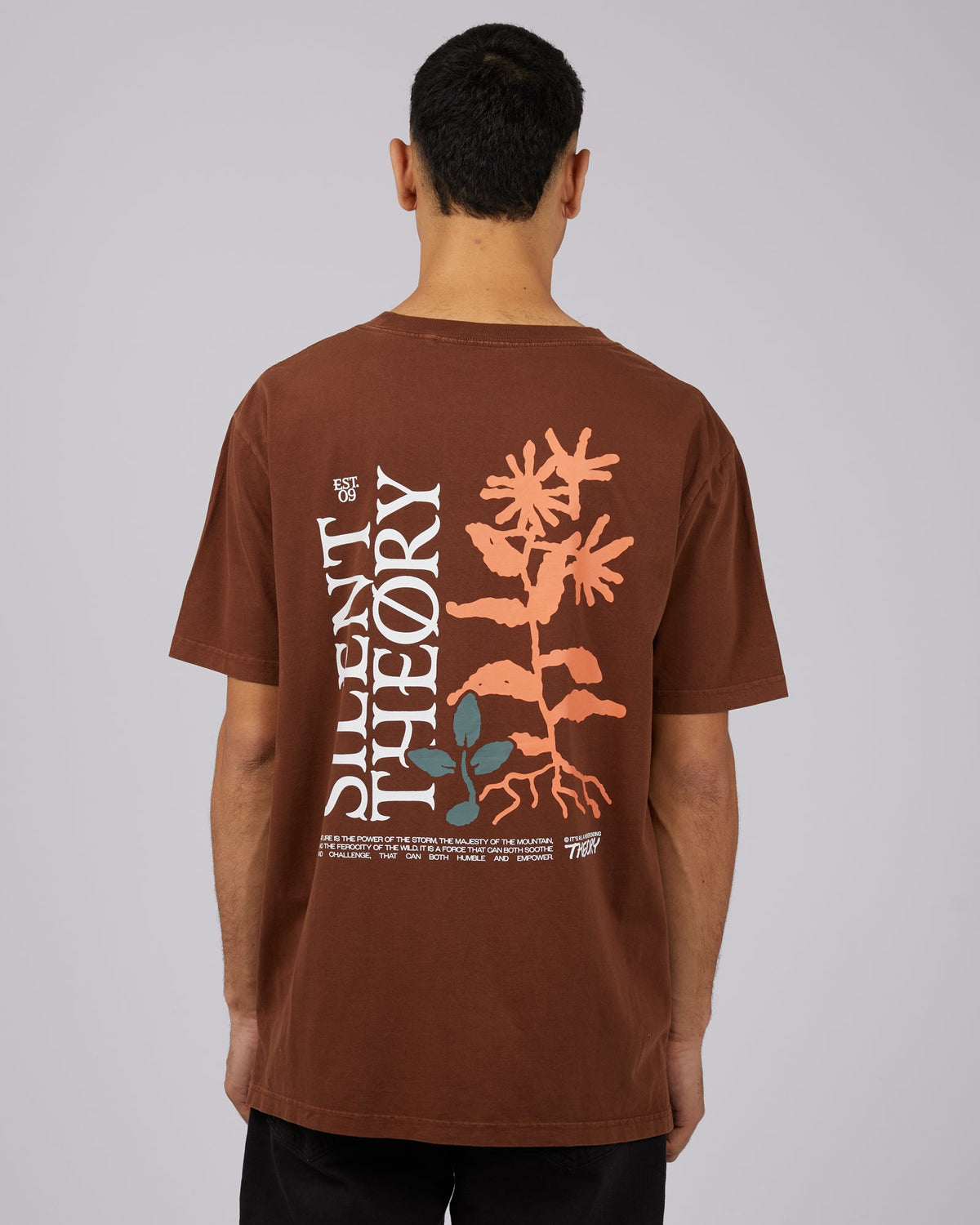 Silent Theory-Growth Tee Chocolate-Edge Clothing