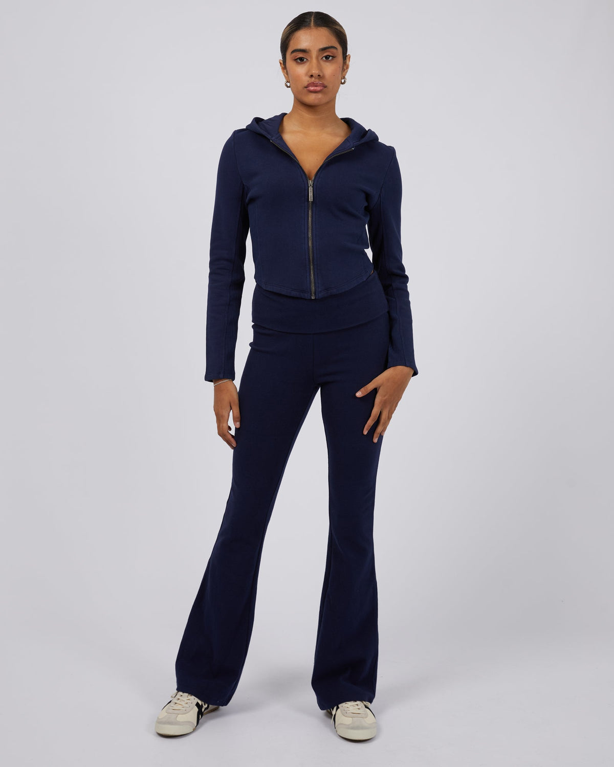 Silent Theory Ladies-Dua Zip Thru Navy-Edge Clothing