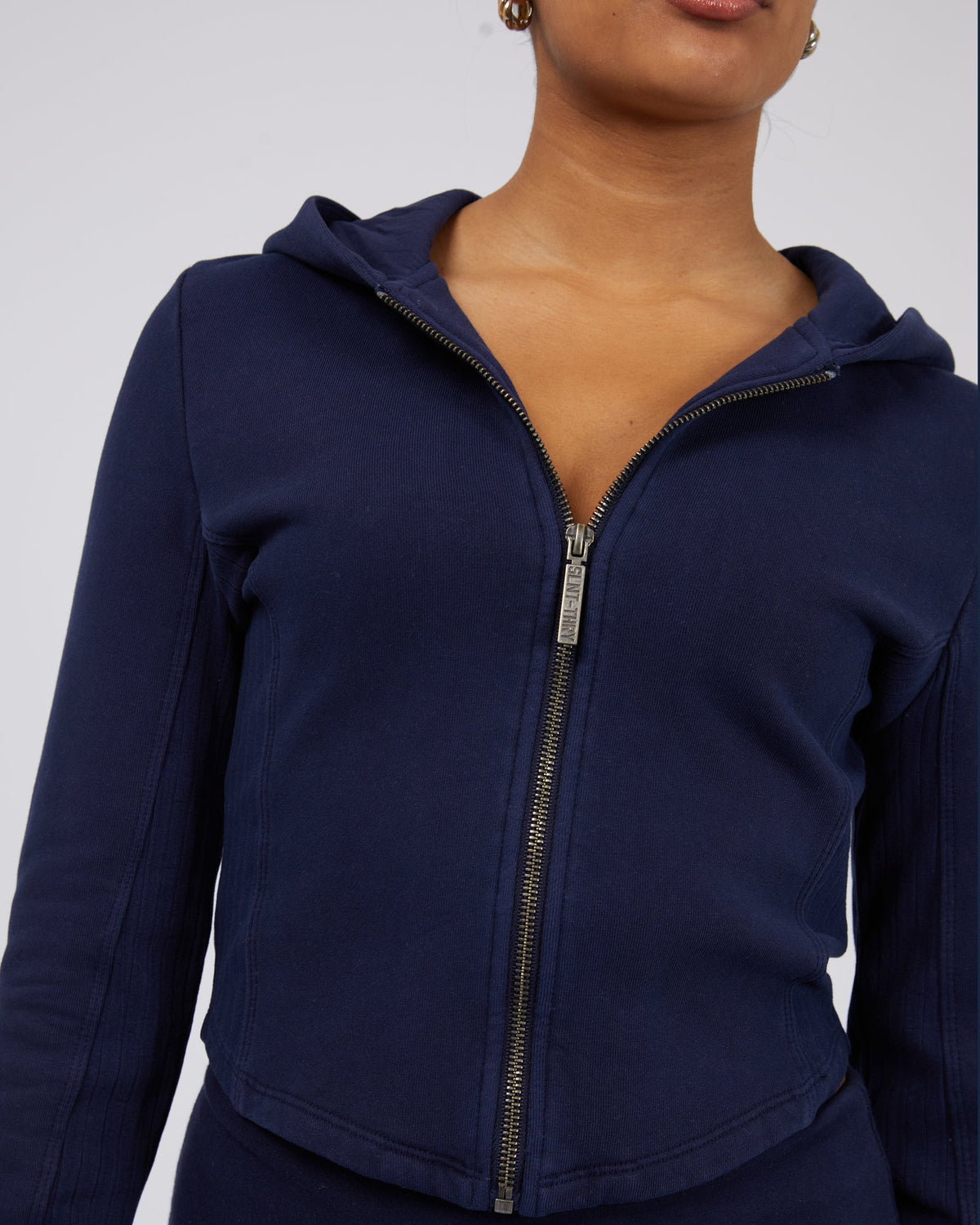 Silent Theory Ladies-Dua Zip Thru Navy-Edge Clothing