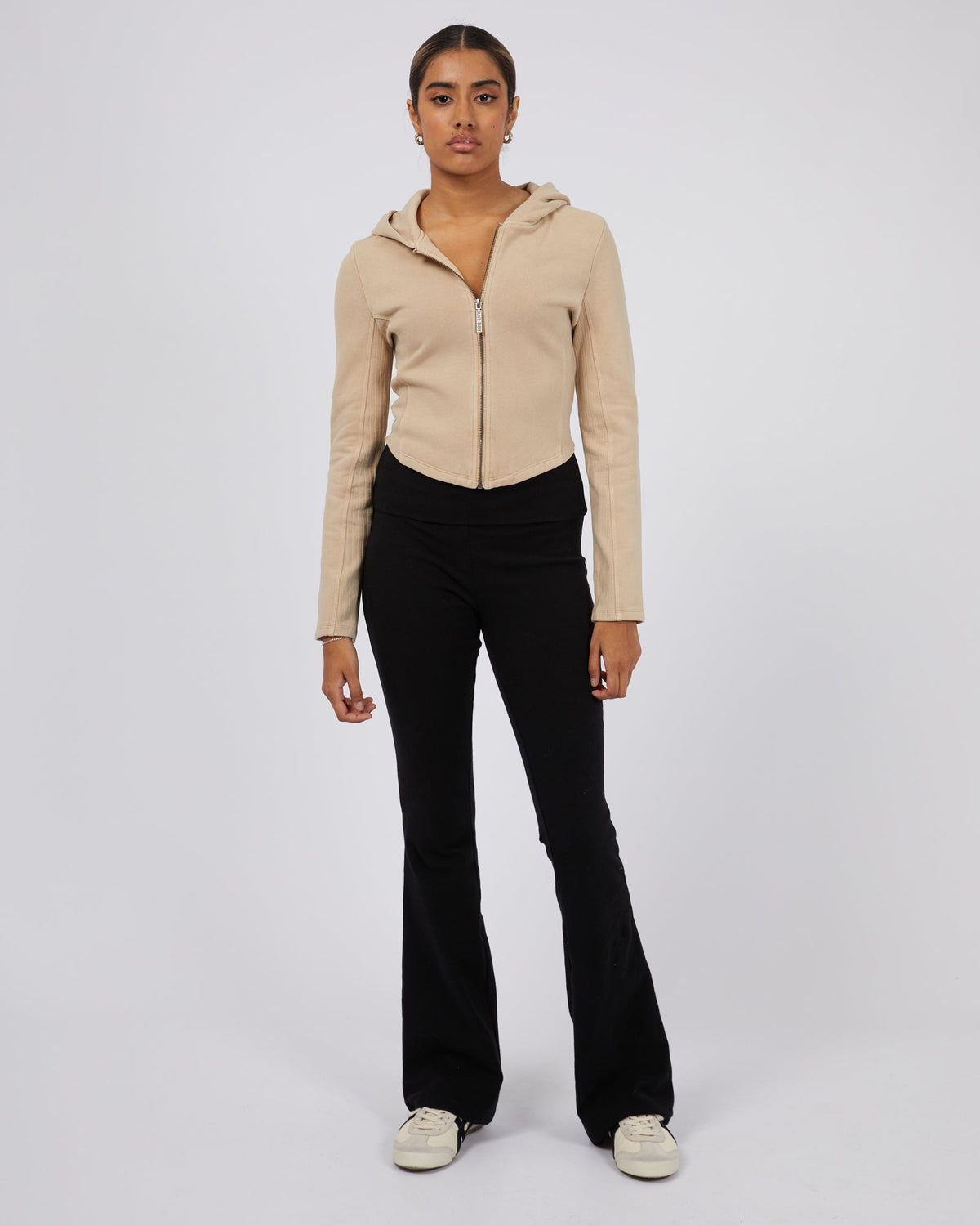 Silent Theory Ladies-Dua Zip Thru Oatmeal-Edge Clothing