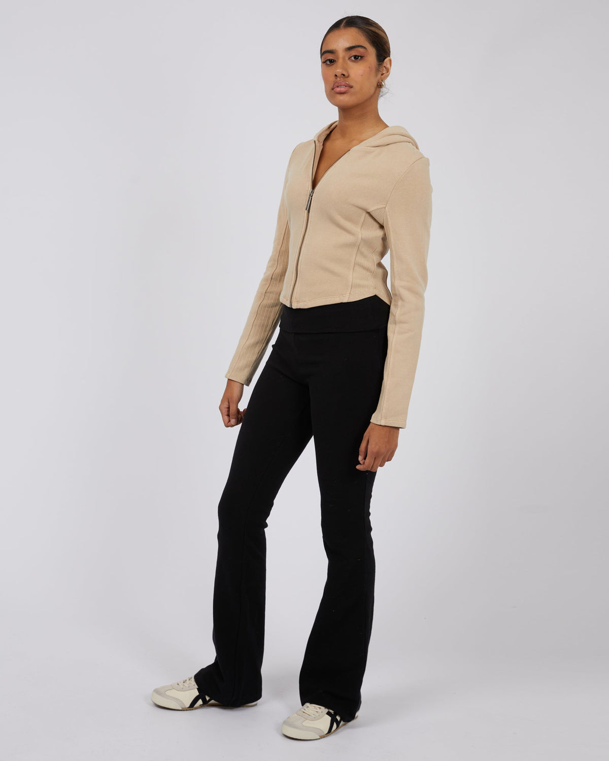 Silent Theory Ladies-Dua Zip Thru Oatmeal-Edge Clothing