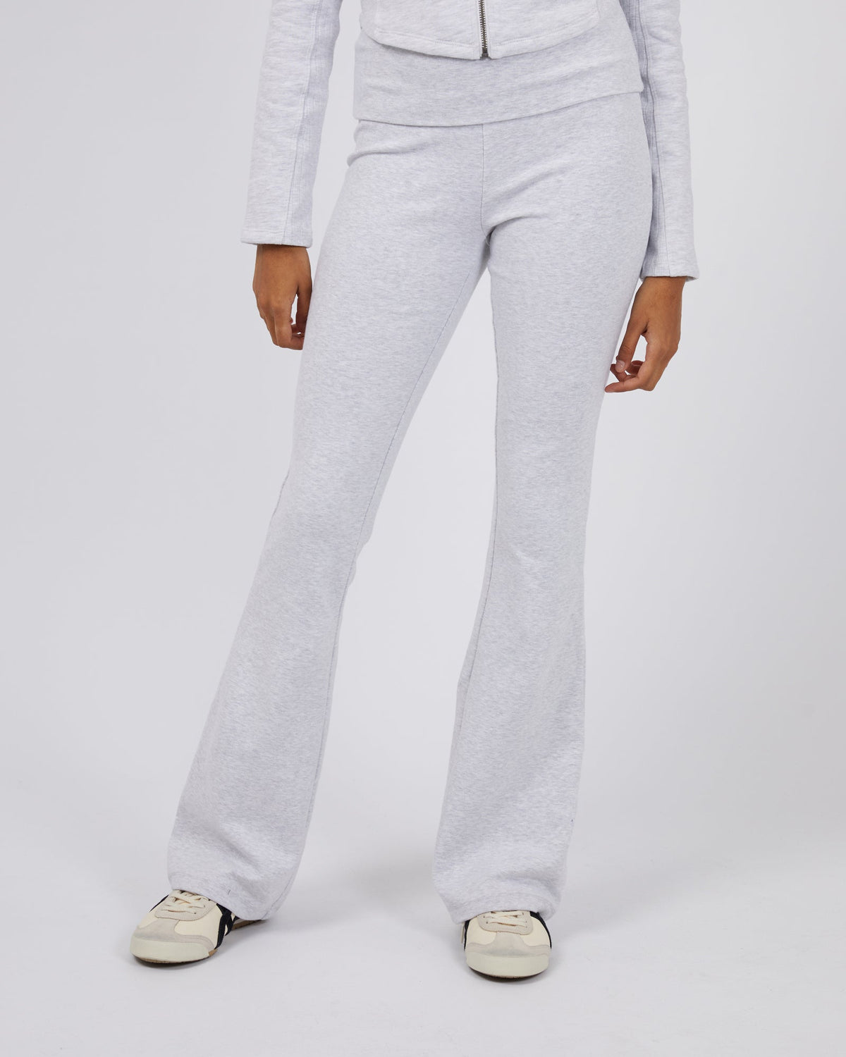 Silent Theory Ladies-Elina Flare Pant Snow Marle-Edge Clothing