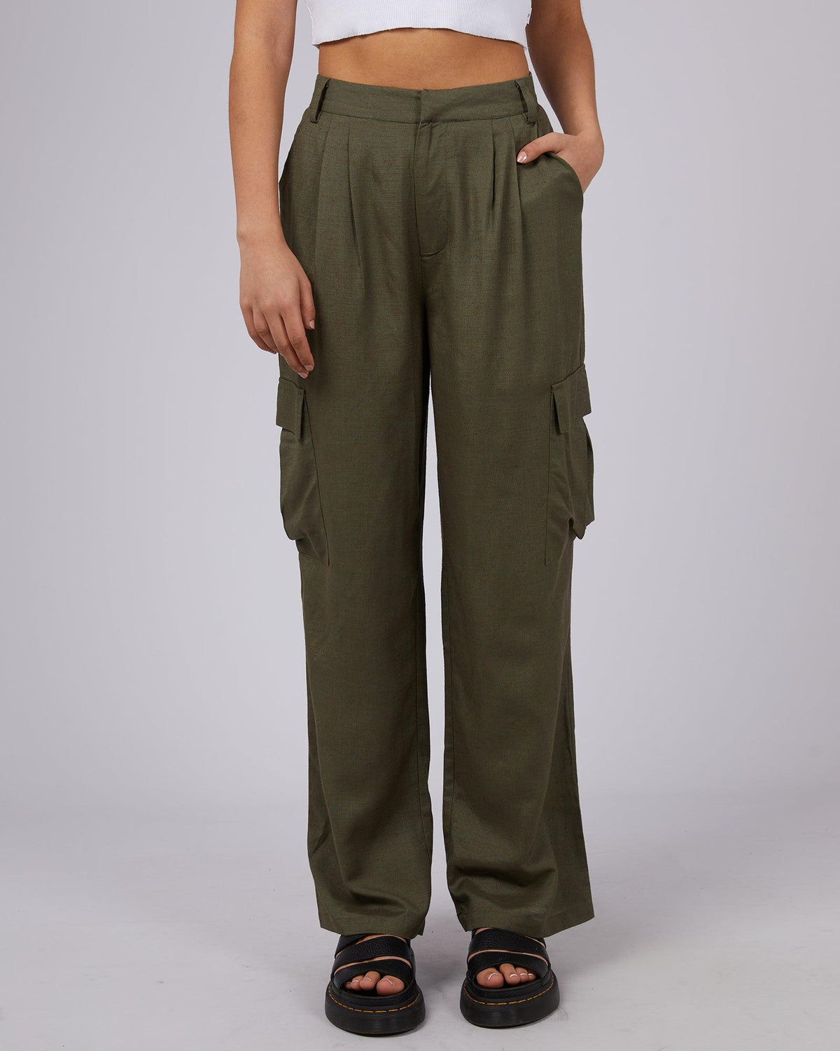 Silent Theory Ladies-Henley Pant Khaki-Edge Clothing