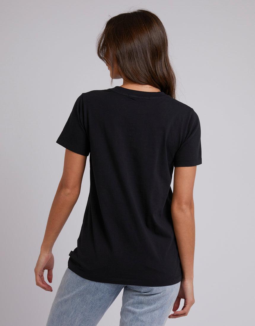 Silent Theory Ladies-Layering Tee Black-Edge Clothing