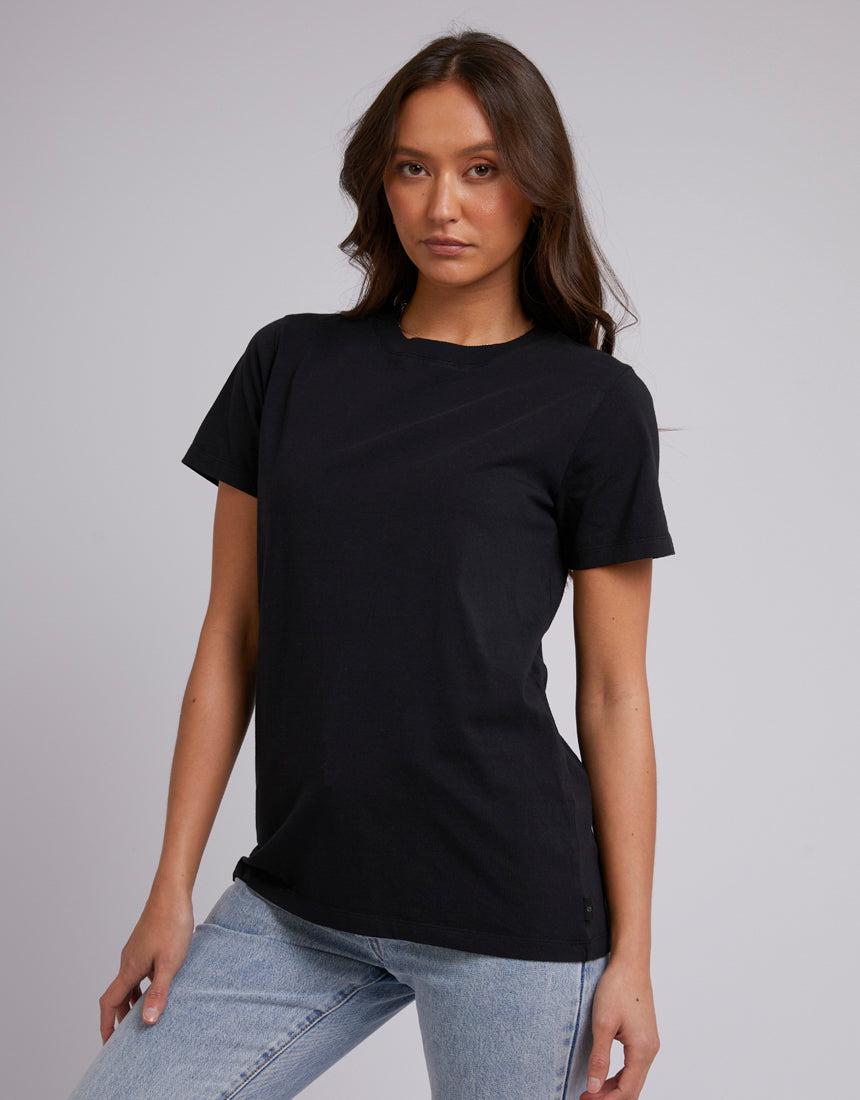 Silent Theory Ladies-Layering Tee Black-Edge Clothing