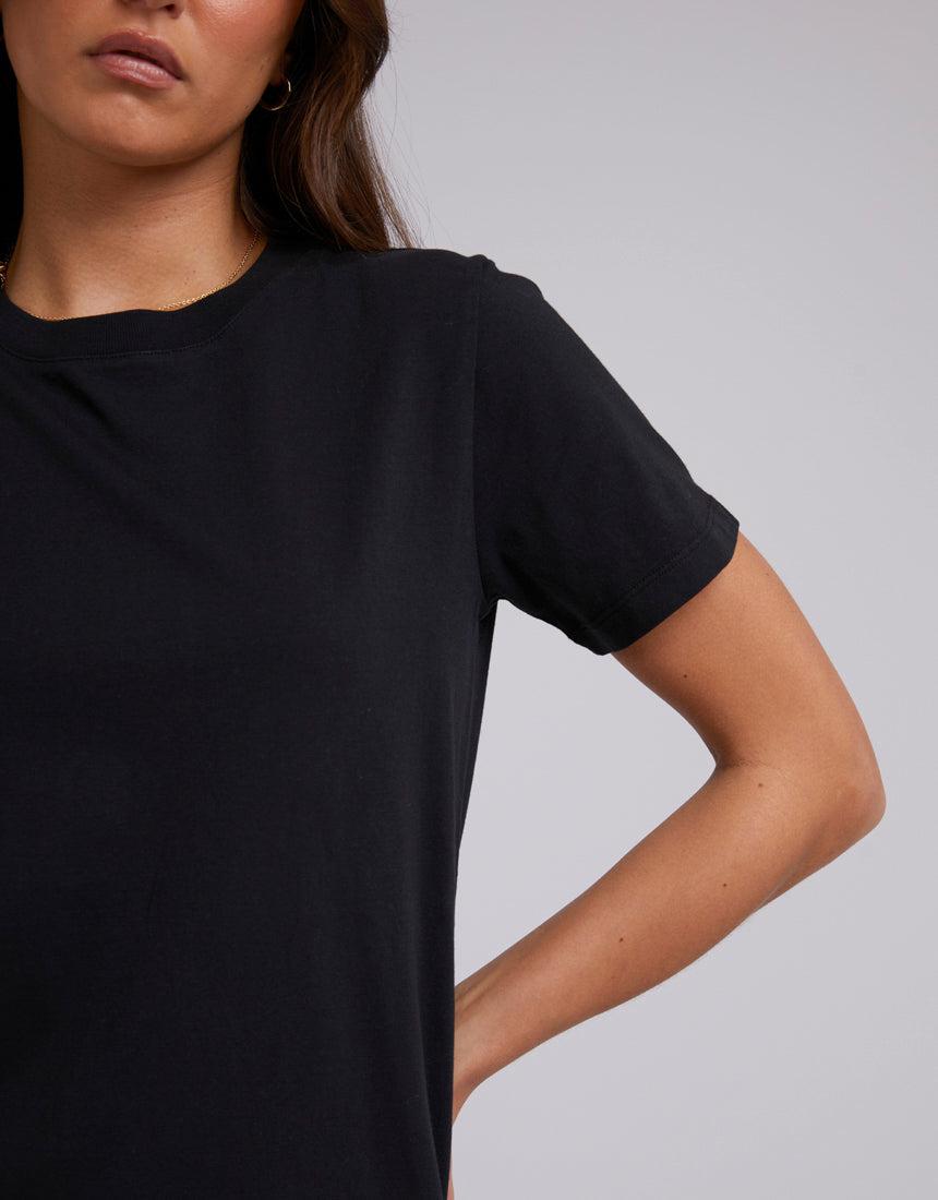 Silent Theory Ladies-Layering Tee Black-Edge Clothing