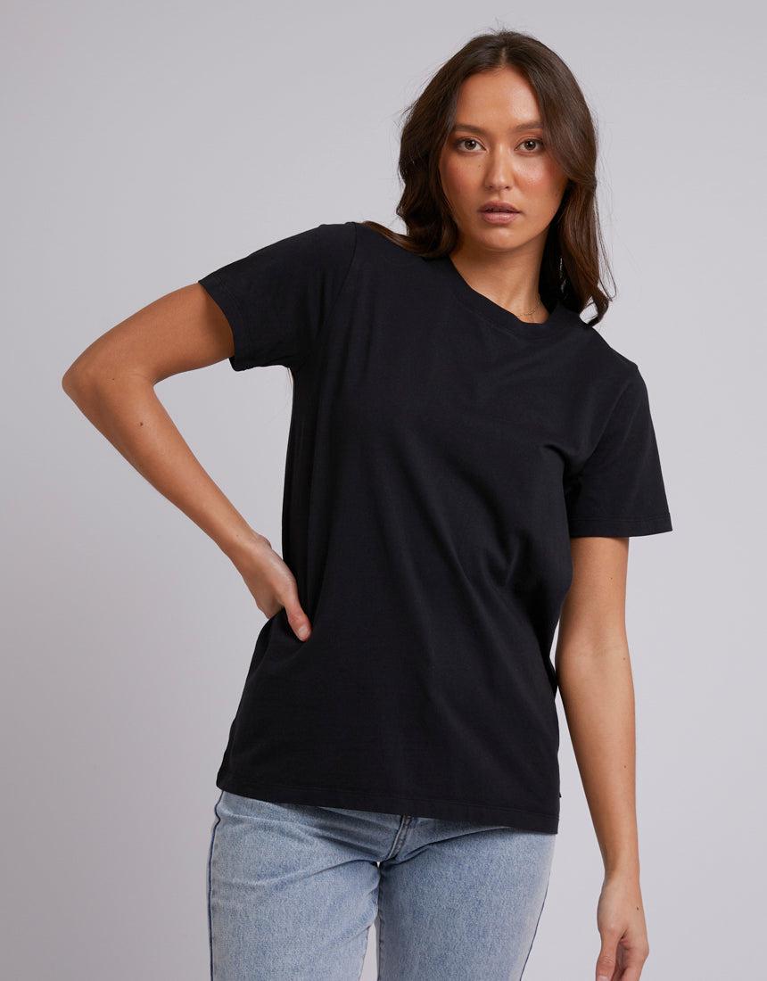 Silent Theory Ladies-Layering Tee Black-Edge Clothing