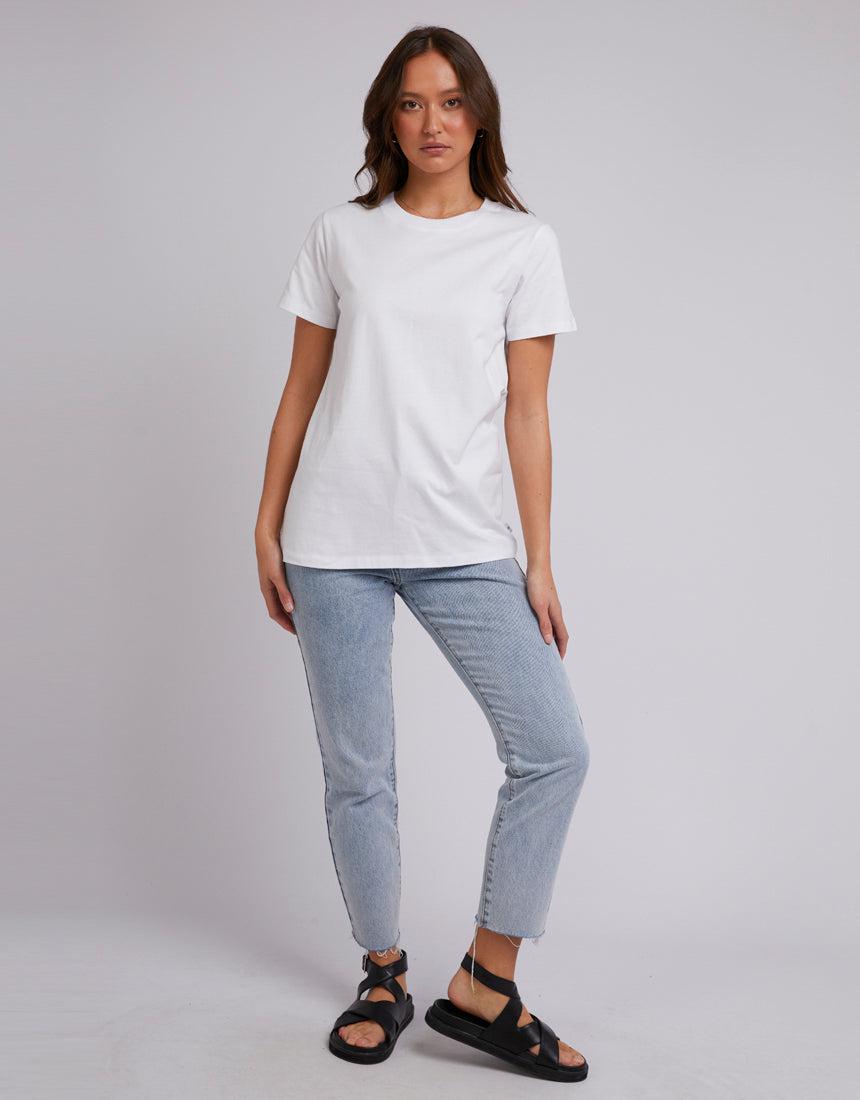 Silent Theory Ladies-Layering Tee White-Edge Clothing