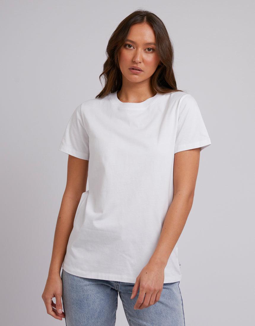 Silent Theory Ladies-Layering Tee White-Edge Clothing