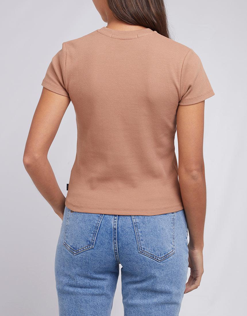 Silent Theory Ladies-Margo Tee Tan-Edge Clothing