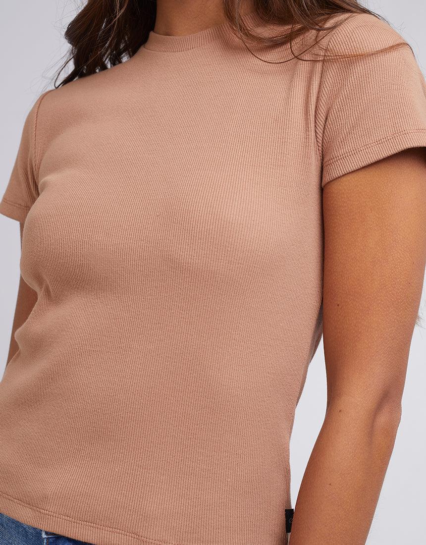 Silent Theory Ladies-Margo Tee Tan-Edge Clothing