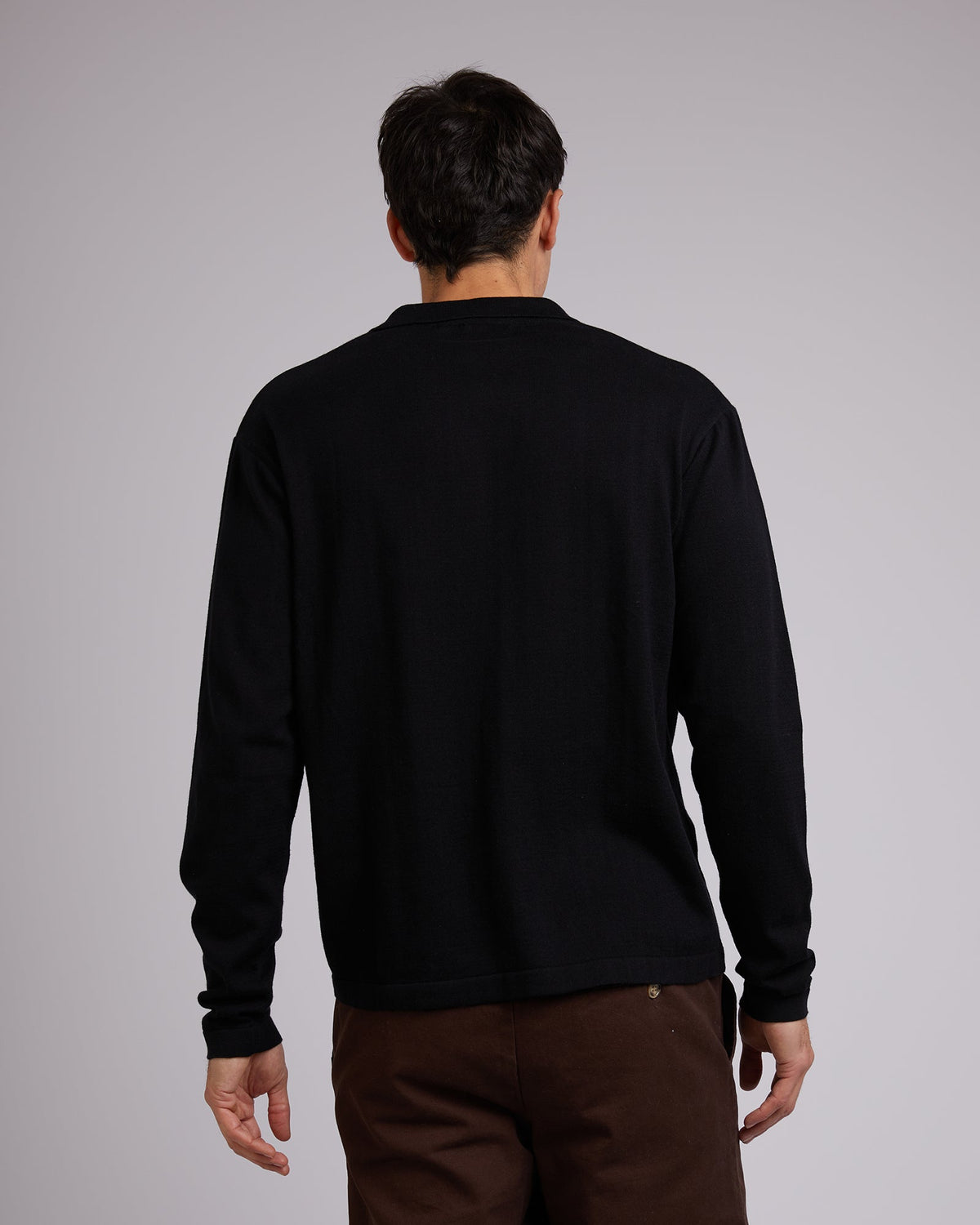 Silent Theory-Marlo Long Sleeve Knit Black-Edge Clothing