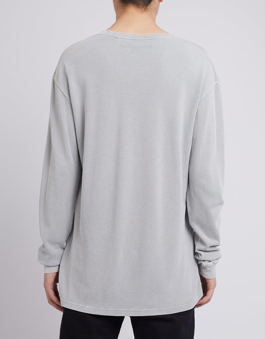 Silent Theory-Pique Long Sleeve Grey-Edge Clothing