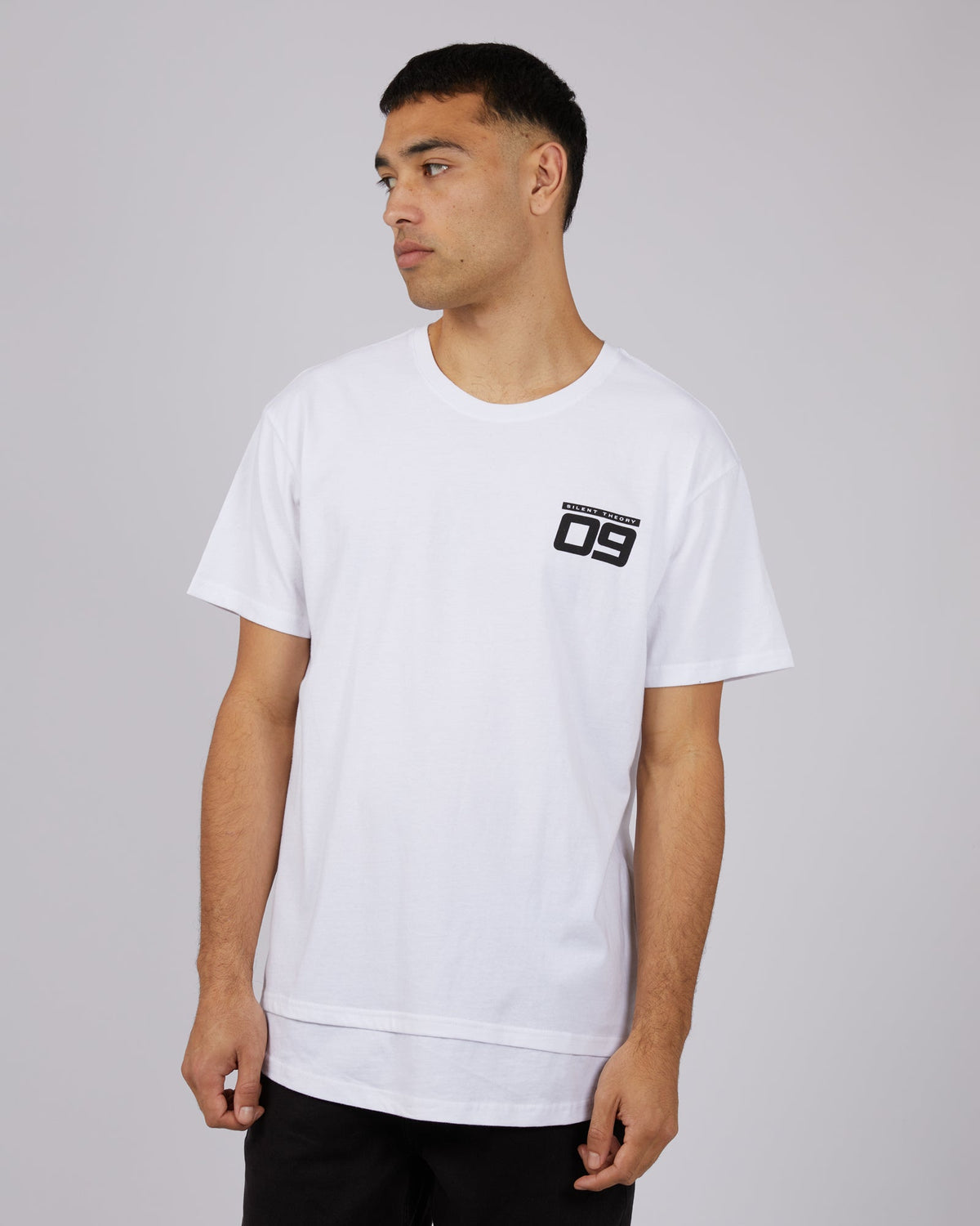 Silent Theory-Speed Scoop Tee White-Edge Clothing