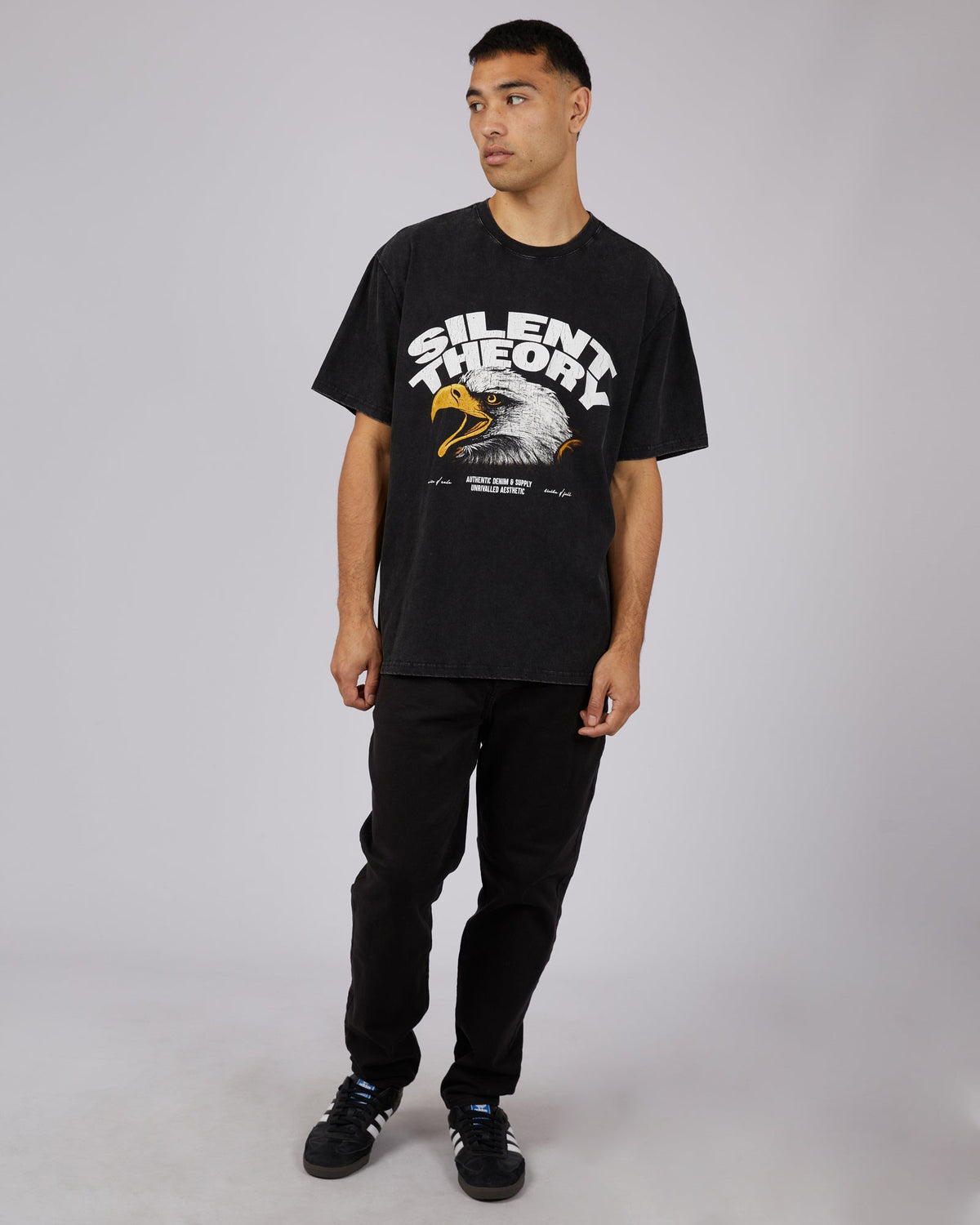 Silent Theory-Unite Tee Washed Black-Edge Clothing