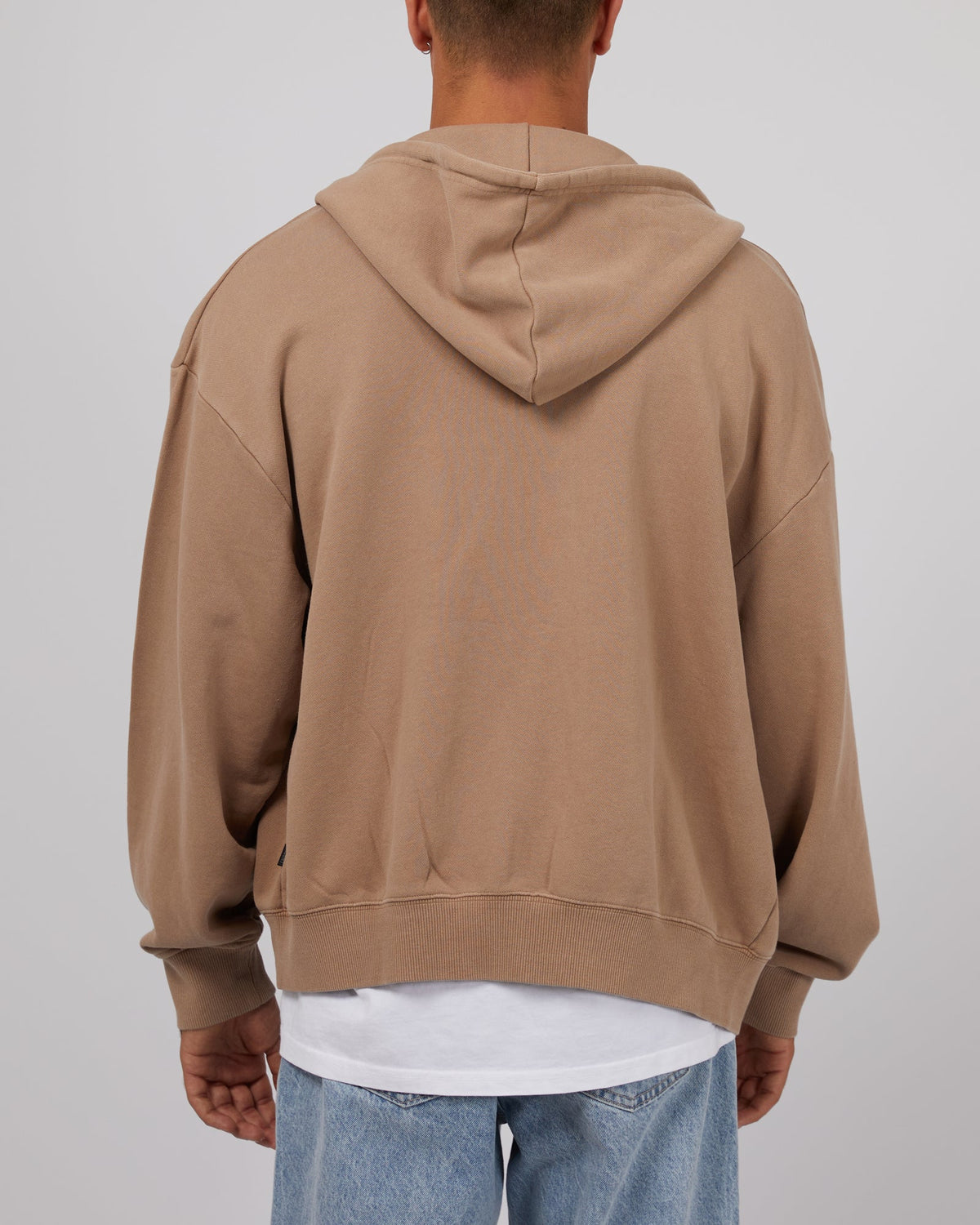 Silent Theory-Zip Hoodie Brown-Edge Clothing