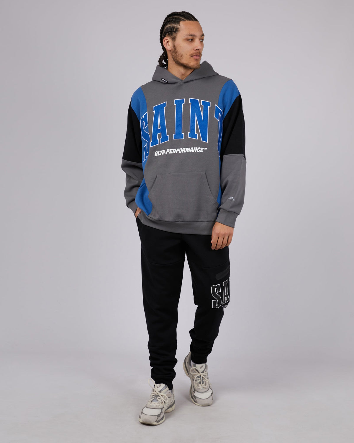 St. Goliath-Baseline Hoodie Blue-Edge Clothing