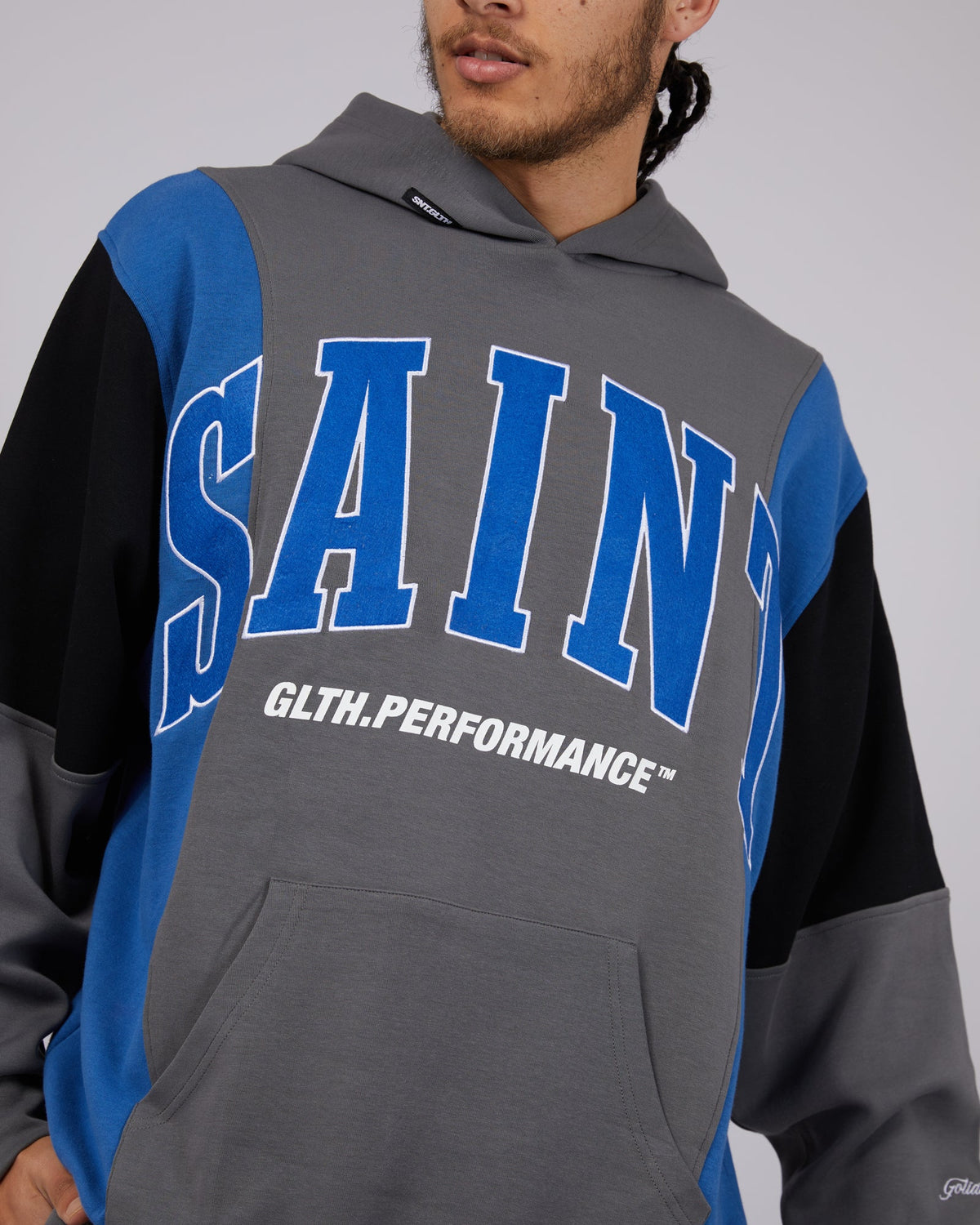 St. Goliath-Baseline Hoodie Blue-Edge Clothing