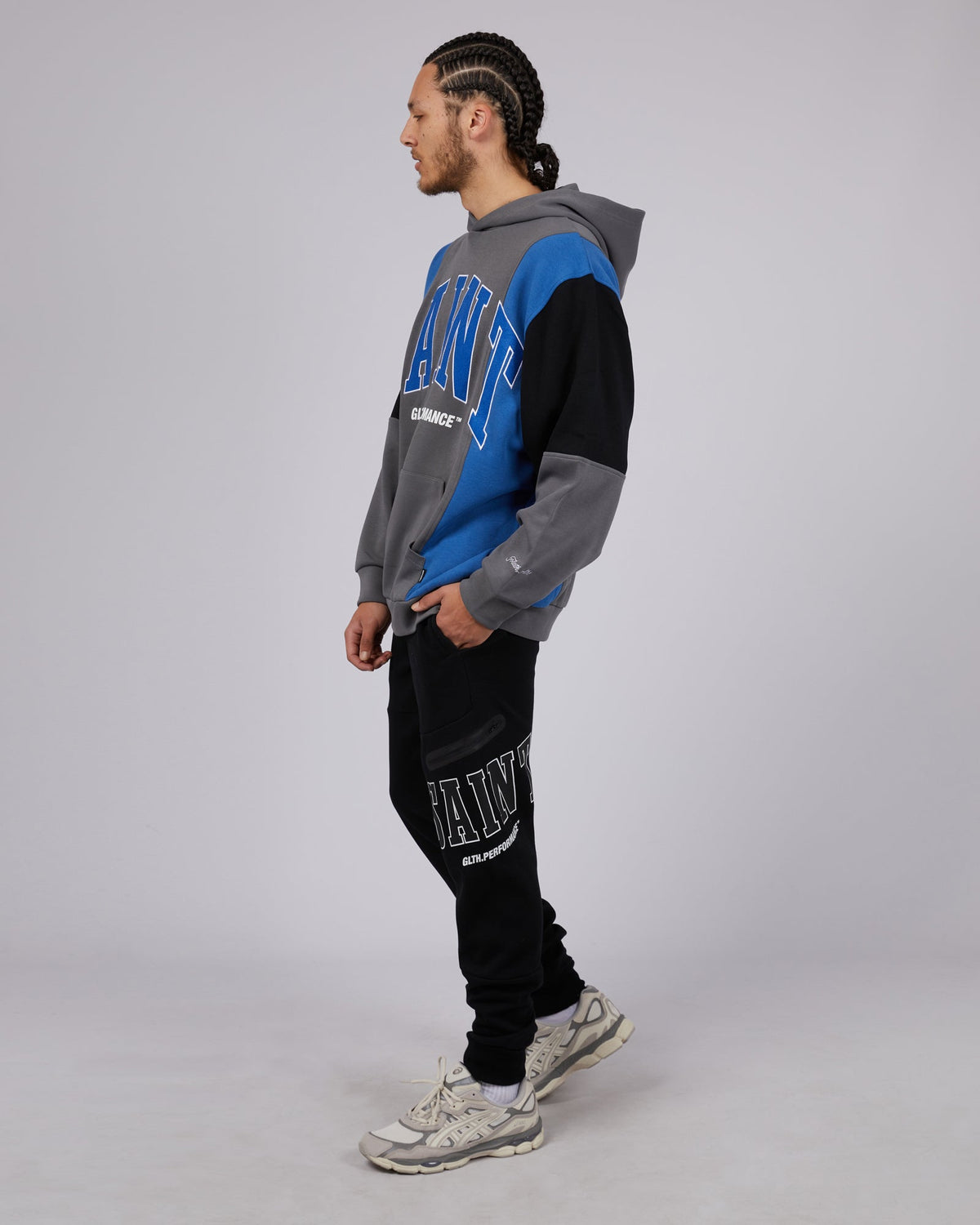 St. Goliath-Baseline Hoodie Blue-Edge Clothing