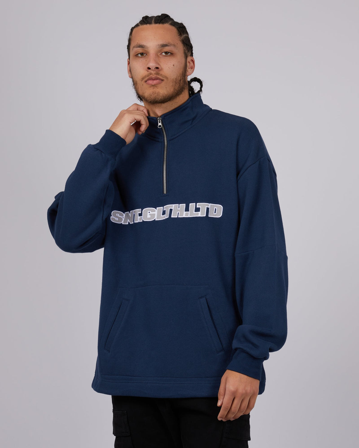 St. Goliath-Bayside 1/4 Zip Navy-Edge Clothing